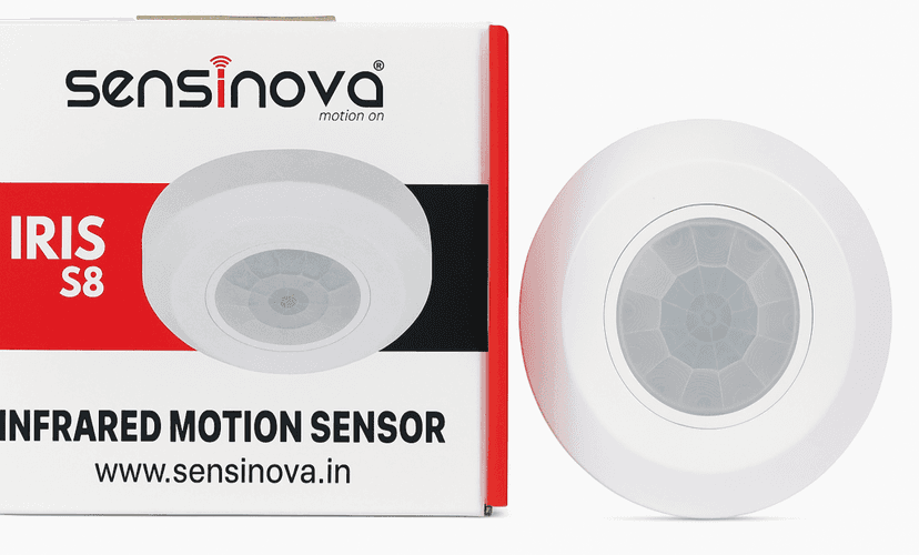Motion sensor IRIS-S8 Motion Sensor - White, 110-240V AC, Max 400W Load view 4