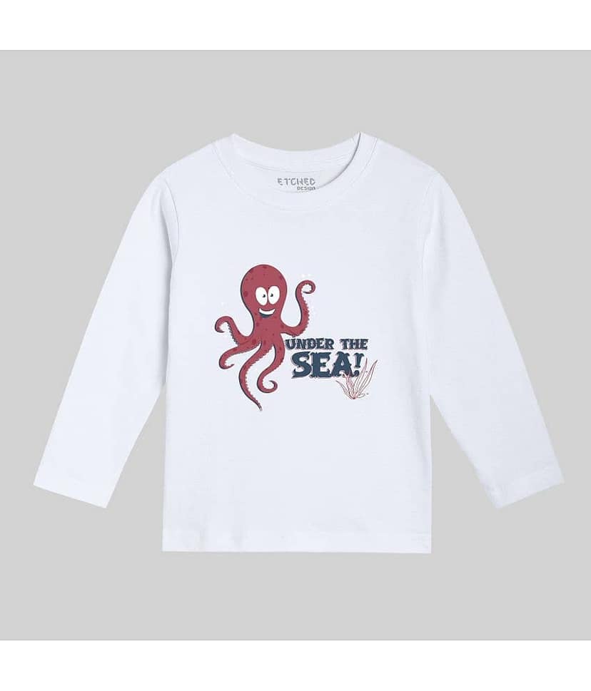 ETCHED DESIGN Pack of 1 Boys Cotton T-Shirt ( Multicolor ) view 4