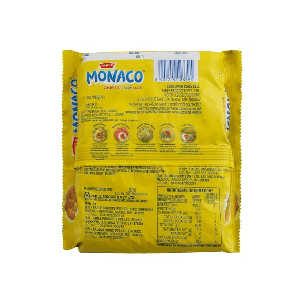 Parle Monaco Biscuits 250 Gms view 3