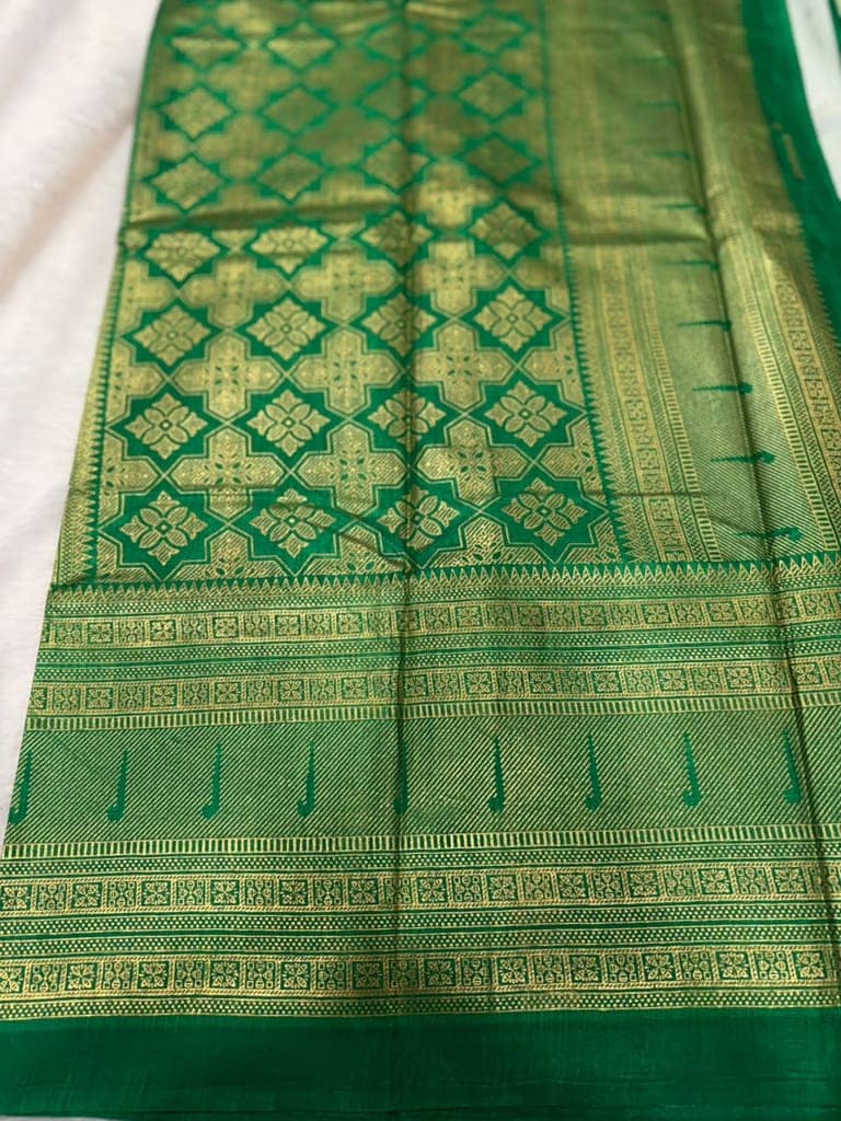 Green Saree view 2