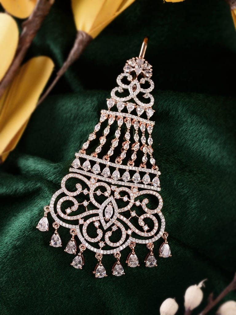 Rose Gold Plated AD studed Passa view 2