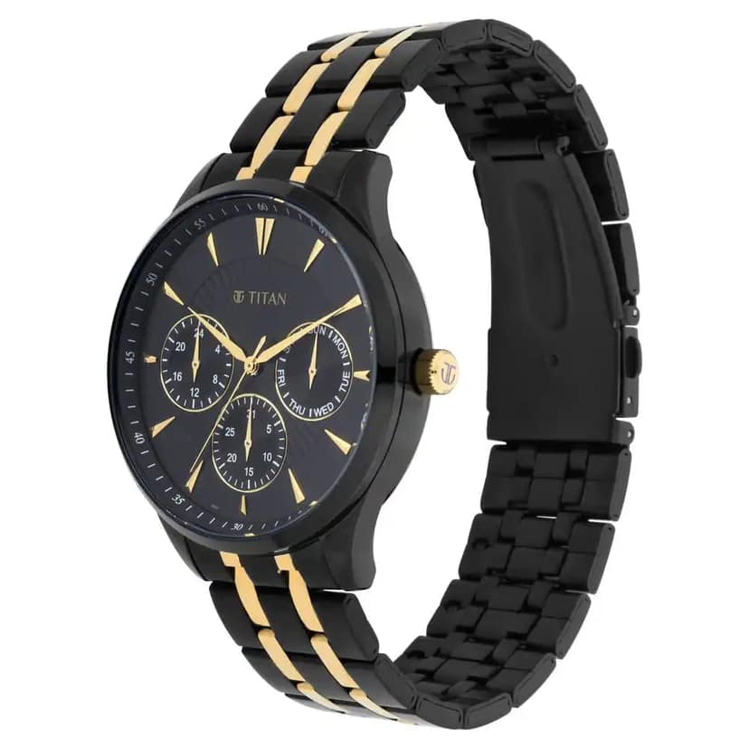 TITAN Regalia Opulent Stainless Steel Watch NR90127KM01 view 2