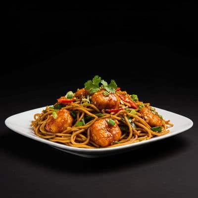 Veg Manchurian Noodles