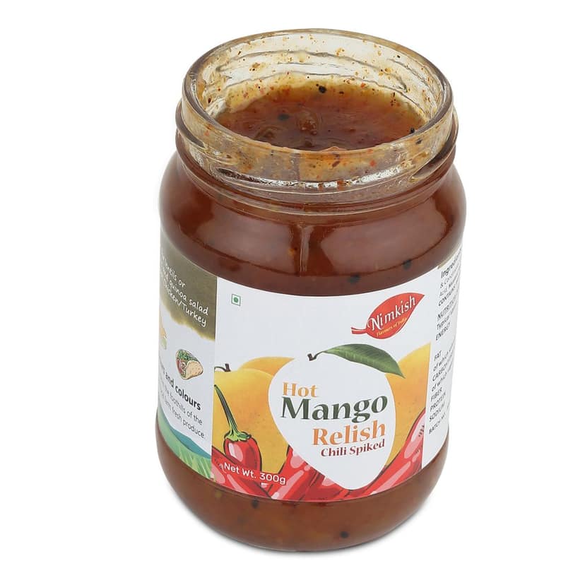 Nimkish Hot Mango Relish | 300g | Himalayan Artisan Chutney | No Preservatives | Made in Kullu view 3