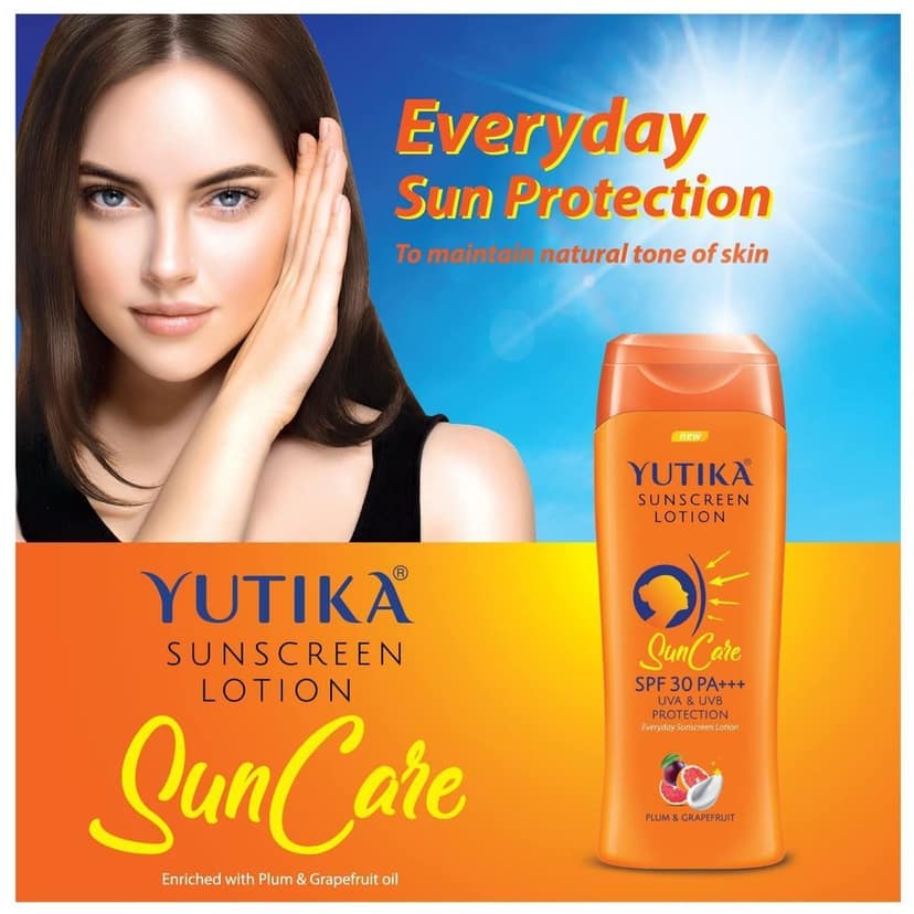 Yuthika Soft Touch Light Moisturizer Cream 100ml and Sunscreen Lotion SPF 30 PA+++ with UVA & UVB Protection - 100ml view 9