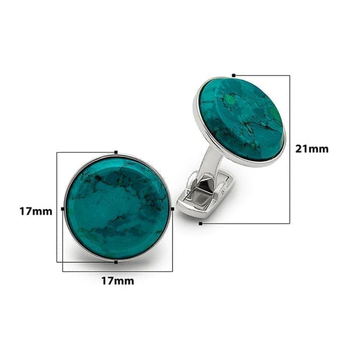 Silver Green Crystal Limited Edition Cufflinks view 3