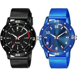 HRV Men's Round Dial Multi Strap Analog Watch