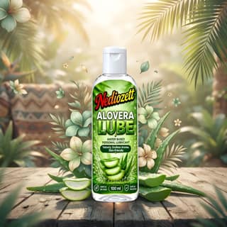 Nediozett Lube Aloe vera Flavored Lubricant Gel for Men & Women| 100ml| Water-Based Gel| Skin-Friendly| Safe to Use with Condoms (pack of 1 )