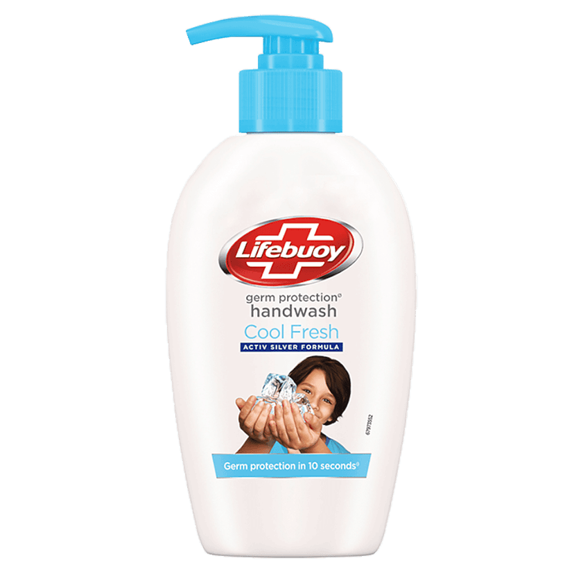 Lifebuoy Cool Fresh Handwash - Activ Silver Formula, Germ Protection, 190 Ml Pump view 2