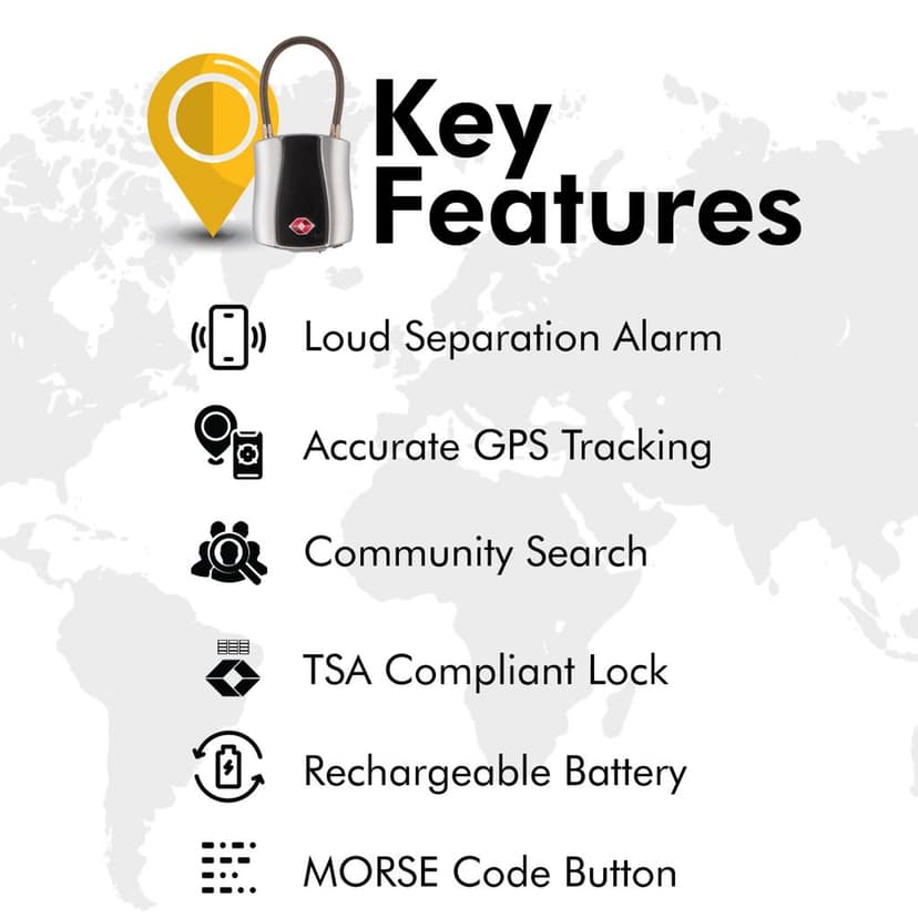 tag8 Dolphin Bluetooth Smart Padlock view 5