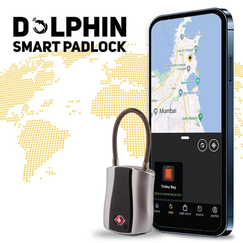 tag8 Dolphin Bluetooth Smart Padlock view 6