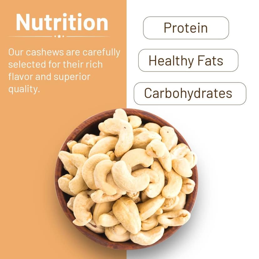 Mona Premium Cashew Nuts - Wholesome & Healthy Dry Fruit Snack view 5