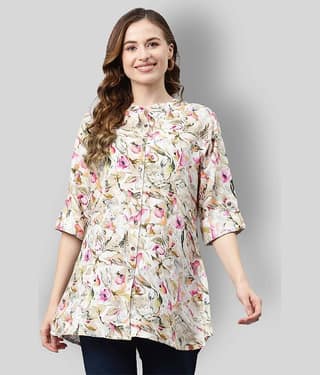 Divena Women's Rayon Tunic ( Multicolor )