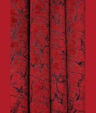Kraftiq Homes Abstract Room Darkening Eyelet Curtain 5 ft ( Pack of 1 ) - Maroon