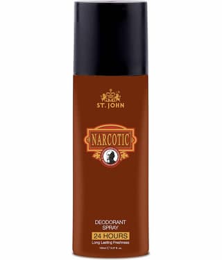 St. John Narcotic Smokey & Woody Long Lasting Deodorant Spray for Men 150 ml ( Pack of 1 )