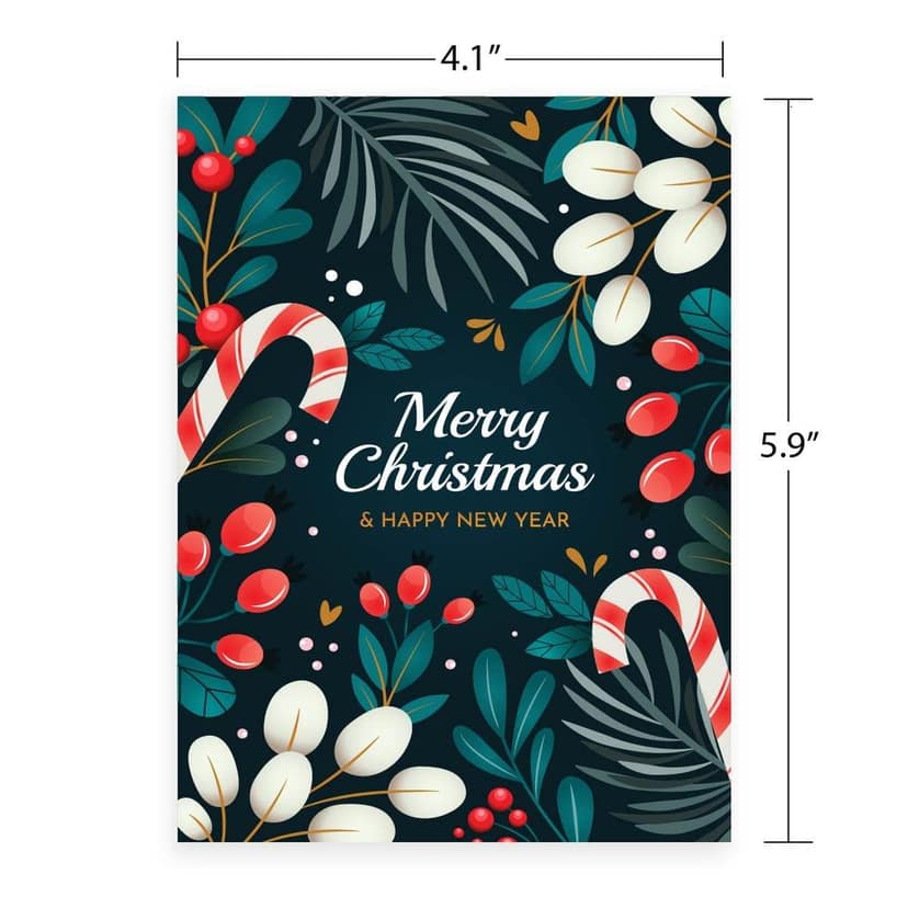Rack Jack Funny Christmas Xmas Greeting Card for Secret Santa Gifts New Year Friends Family Colleagues with Pastel Envelope - Merry Christmas - Green view 4