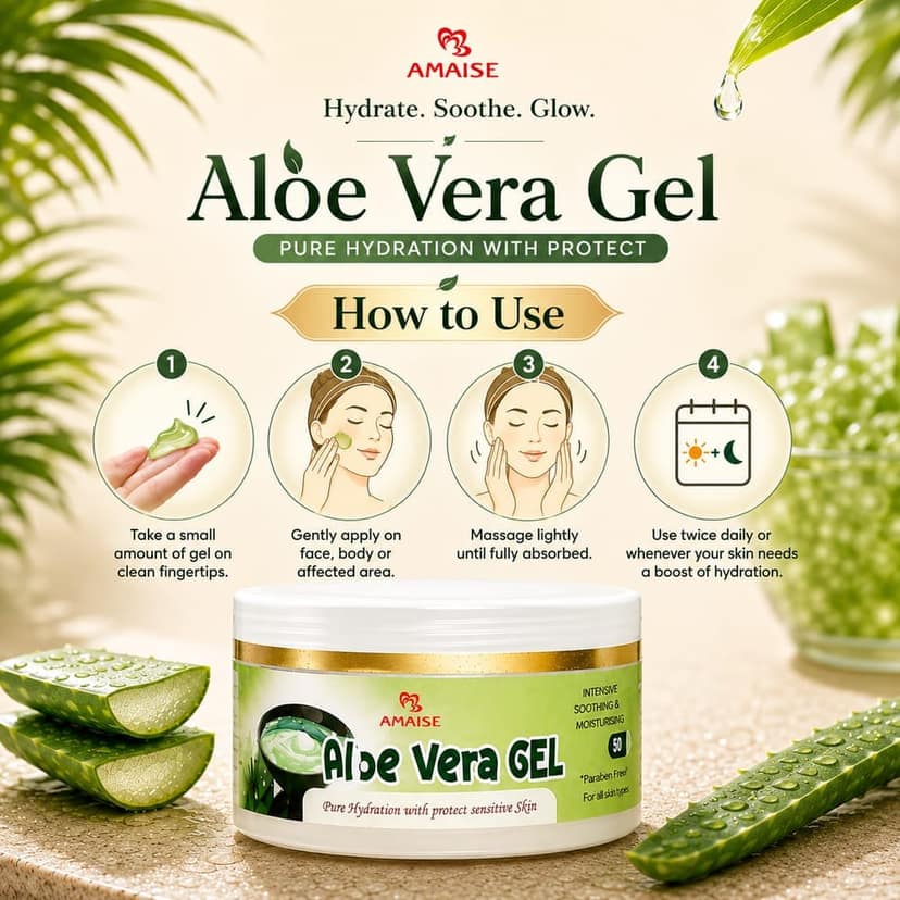 Amaise Aloe Vera Gel 50 gm view 3
