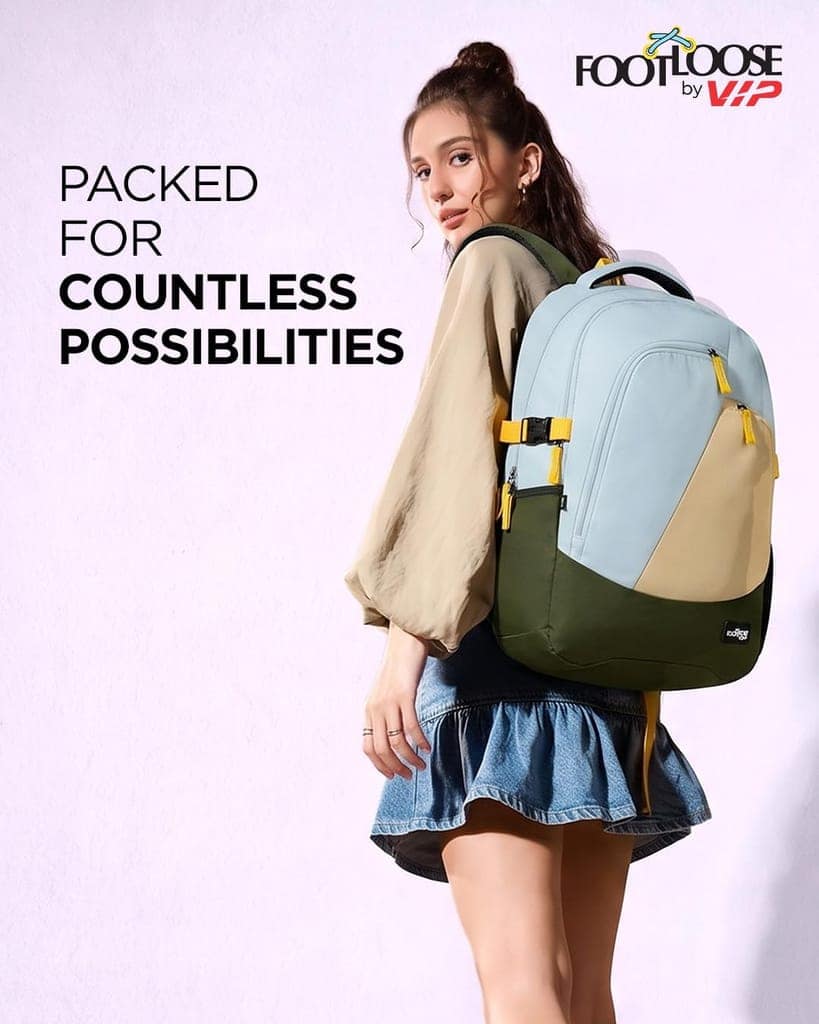 FOOTLOOSE by VIP Yin-Yang 32L Laptop Backpack (15"), 3 Compartments, Blue view 2