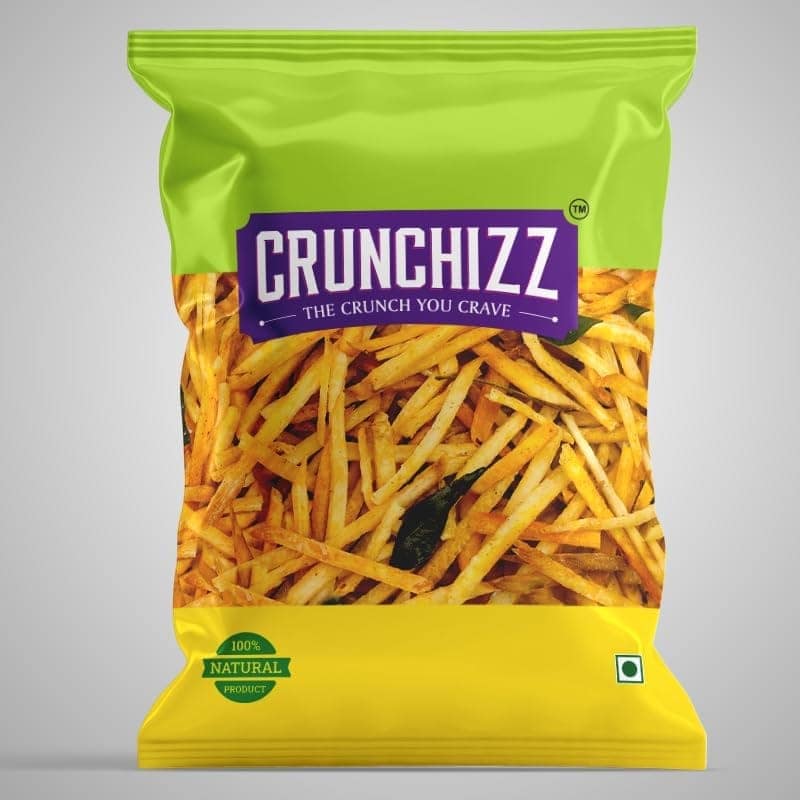 CRUNCHIZZ TAPIOCA STICK Chips I Crunchy, Authentic Kerala Snack I Gluten-Free I No Artificial Additives I Perfect Tea-Time Bites I Pack of One view 4