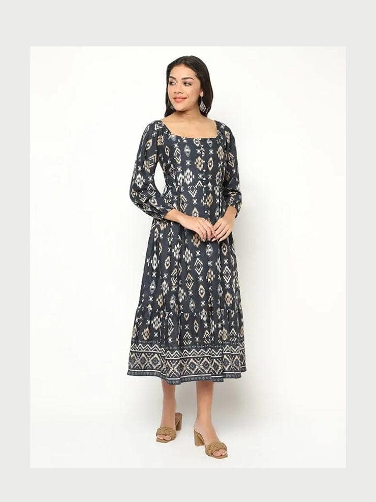 Graphite Printed Dress view 6