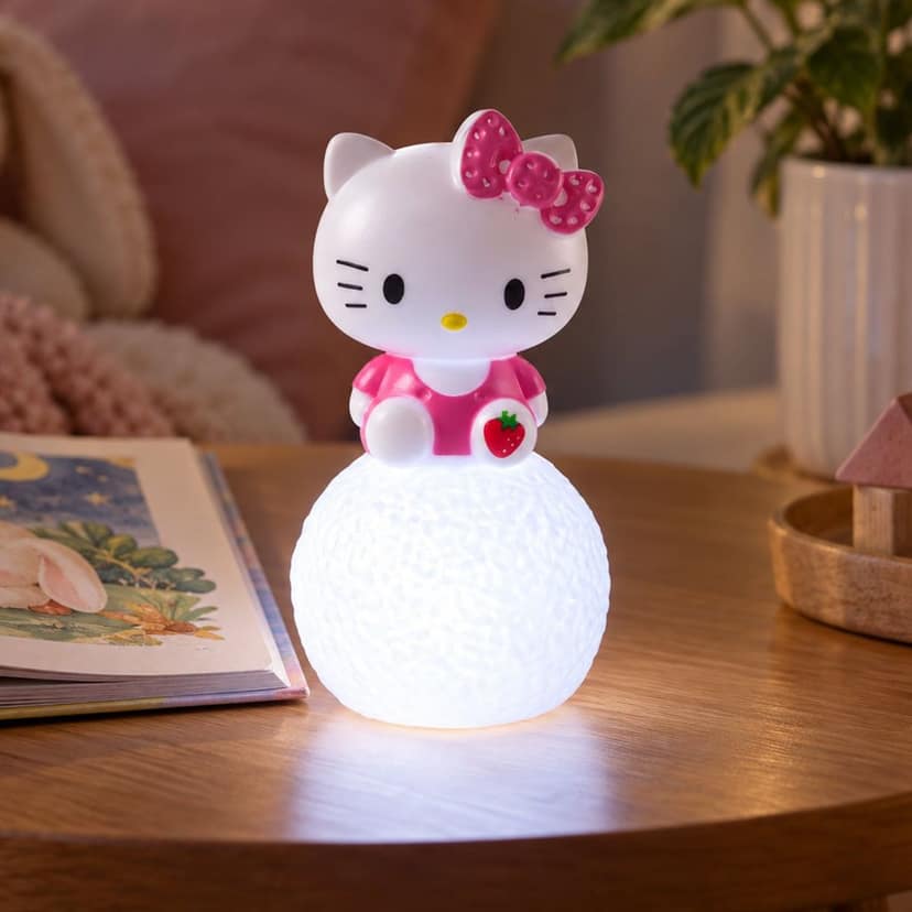 Cartoon Cat LED Night Light with Textured Orb Base for Bedroom Decor (1 Pc)