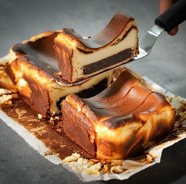 Brownie basque cheesecake