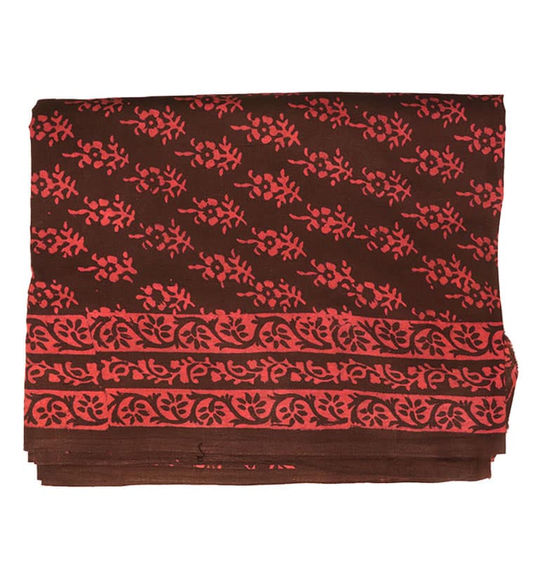 Handcrafted Dabu Print Cotton Dress Material – 3 Piece Set view 2