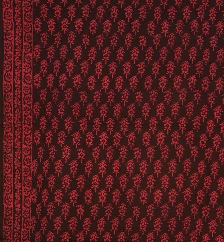 Handcrafted Dabu Print Cotton Dress Material – 3 Piece Set view 3