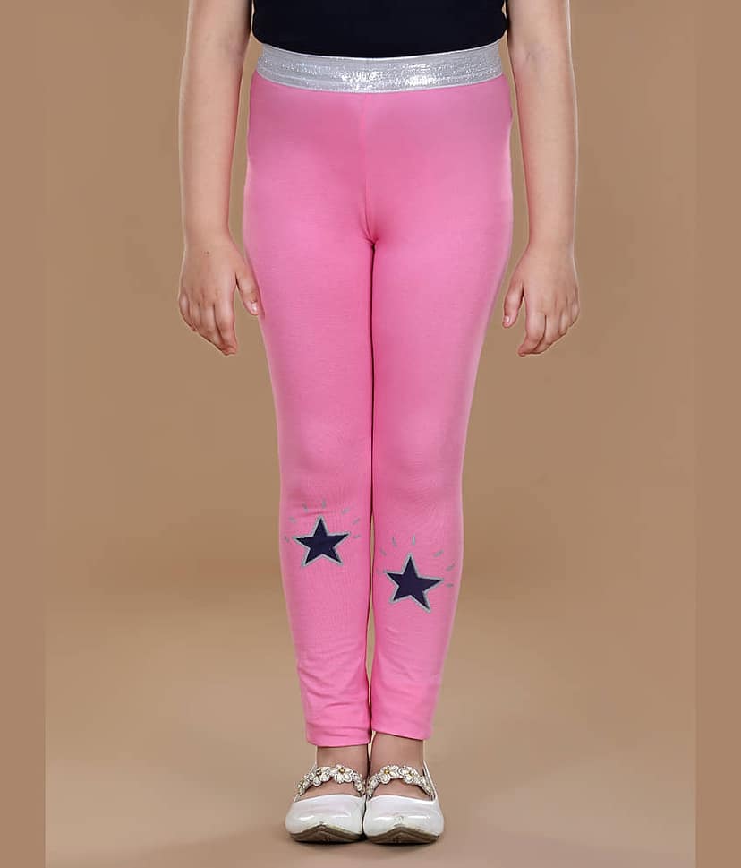 StyleStone Pack of 1 Girls Lycra Leggings ( Red )