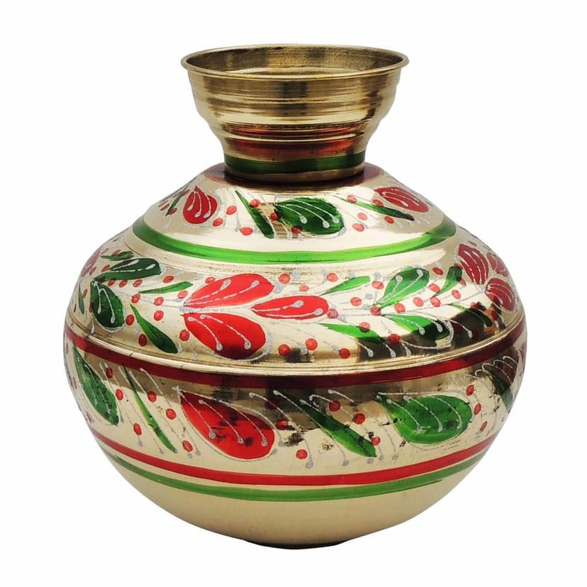 Brass Coloured Matka, 10 Ltr (ZMAS175 G) view 2