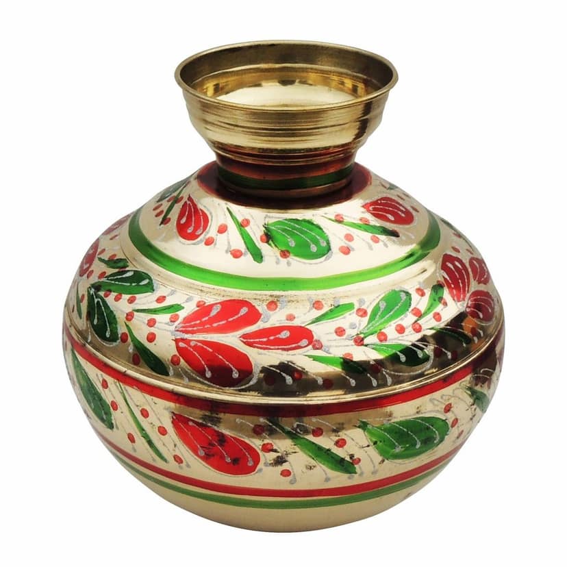 Brass Coloured Matka, 10 Ltr (ZMAS175 G) view 3