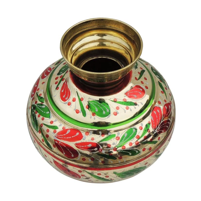 Brass Coloured Matka, 10 Ltr (ZMAS175 G) view 4
