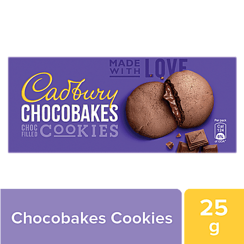 Cadbury Chocobakes Chocobakes Cookies - Delectable, Smooth & Crunchy, 25 g