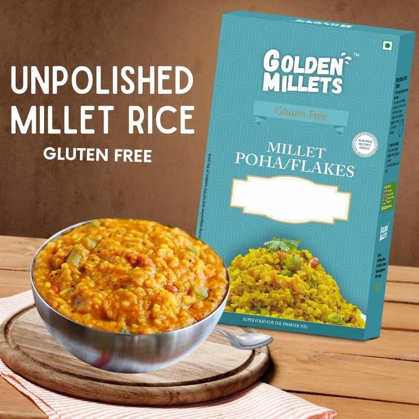 Golden millets Jowar Flakes | Gluten Free | Dietary Fiber & Protein Rich Breakfast | Unflavored | (250g ,Pack of 3) view 4