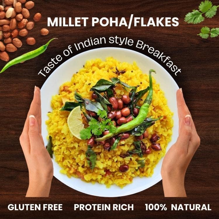 Golden millets Jowar Flakes | Gluten Free | Dietary Fiber & Protein Rich Breakfast | Unflavored | (250g ,Pack of 3) view 5