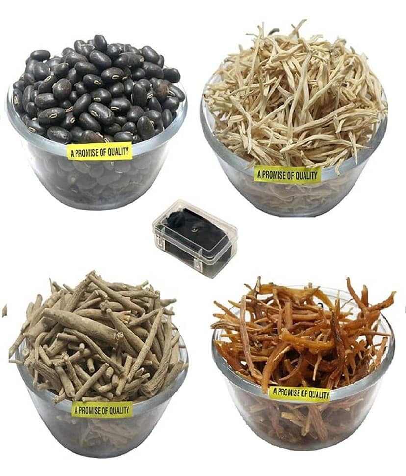 MYGODGIFT shilajeet 10 gm, (Shatavar,Safed Musli,Ashwagandha,Kaunch Beej)50gm Ec 200 gm Pack of 5 view 3