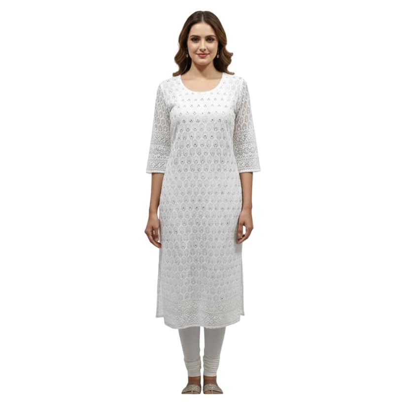 chikankari kurta - Premium Quality