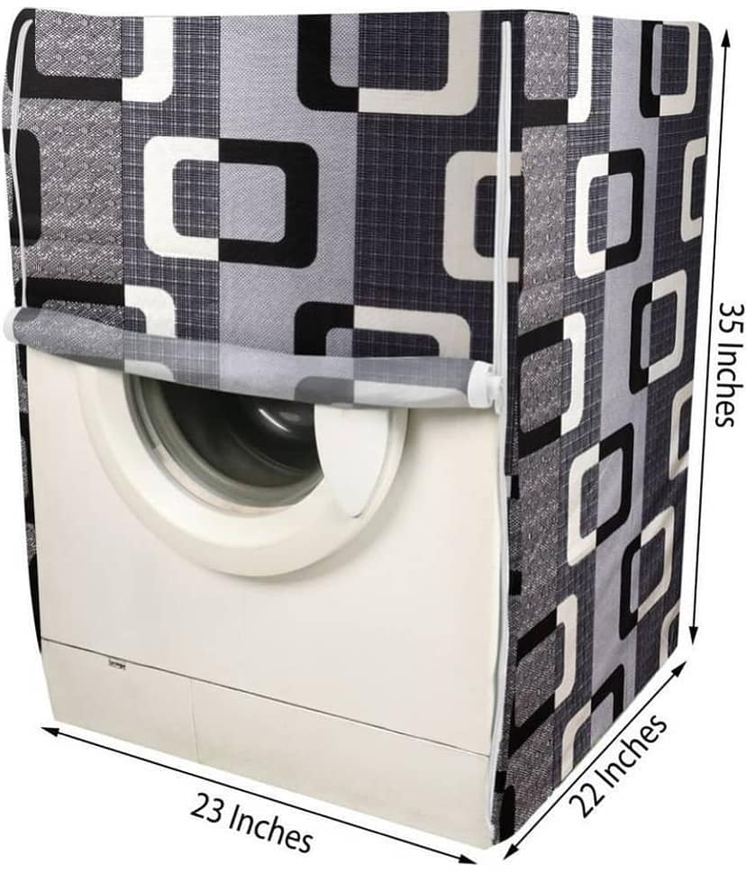 Front Load Washing Machine Cover Compatiable For 7 kg - Brown view 2