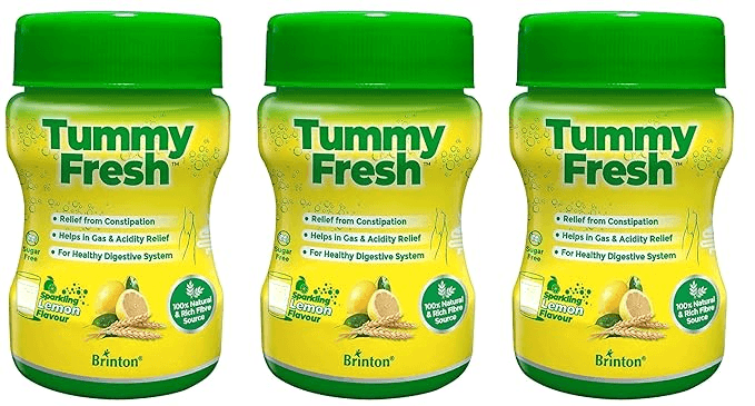 Brinton Tummy Fresh (Sugar Free) for Healthy Digestive sytem and Relief from constipation Gas & Acidity 100 gm x Pack of 3