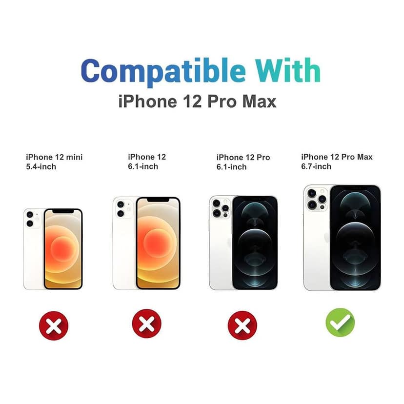 LIRAMARK Cover Case Compatible with Apple iPhone 13 Pro Max (6.7 inch) with Stand & Slider Camera Military Grade Drop Protection view 3