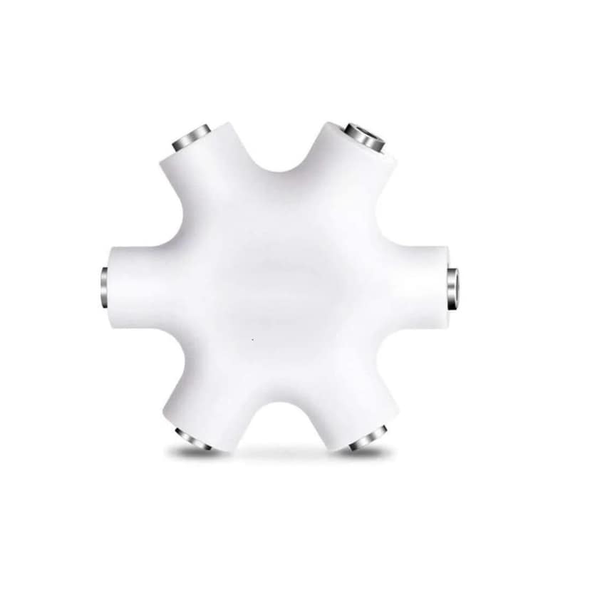 Audio Splitter 1X5 Hexagon Earphone Adaptor Compatible with iOS & Android