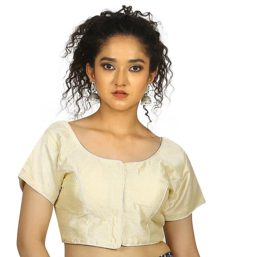 TheHangr Cream Fantom Silk Blouse - 34