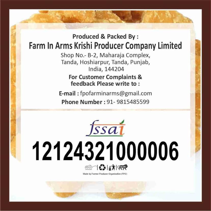 Pure & Natural Jaggery 1kg by Arms Krishi – Sweetness from Nature. view 4