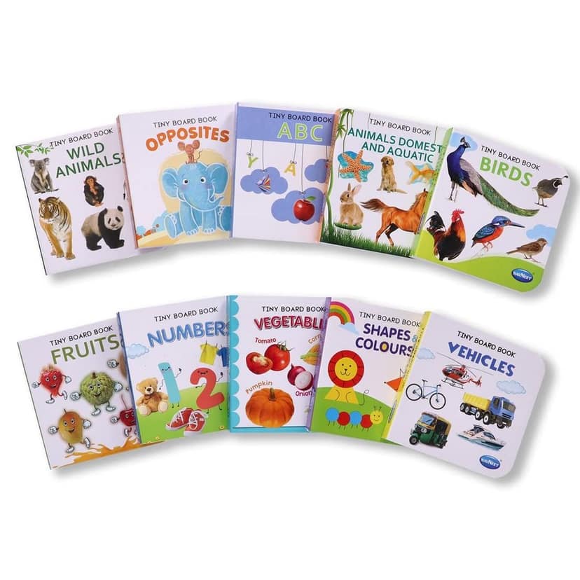 Navneet's Fun to Learn Box Set - 10 Tiny Board books - My First Library of Picture board books - Best first books for Toddlers and babies - Early learning board books [Paperback] Navneet Education view 3