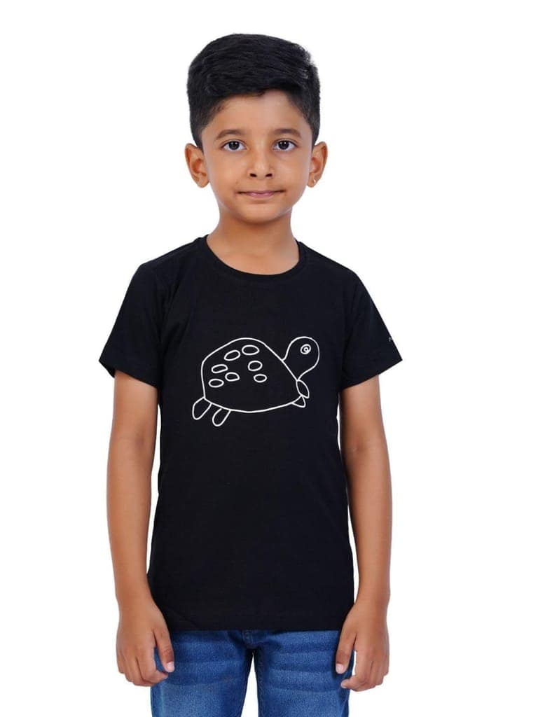 AIR GARB Boys Round Neck Printed Cotton T-shirt for 2-3 Years - Pack of 3 (K23-TBL-CW-SG) Multicolour view 2