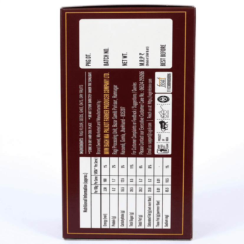 Johar Ragi Healthy Bites Chocolate Chunk Nut Bar view 3