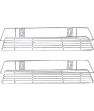 OC9 Silver Stainless Steel Wall mount Stand ( Pack of 2 )