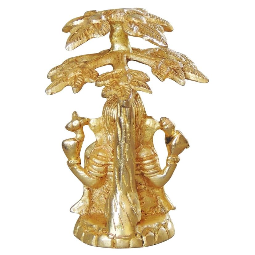 Brass Showpiece Ganesh Ji On Tree God Idol Statue (BSMAS1046 C) view 3