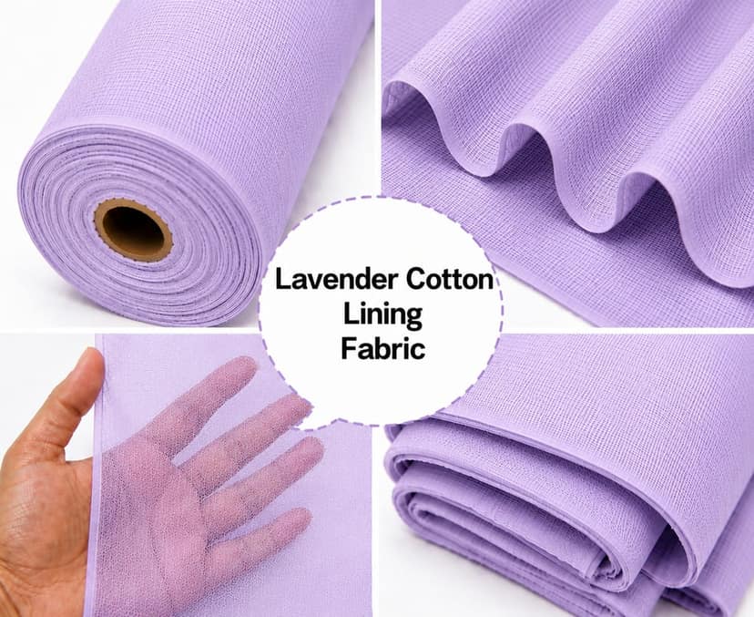 Lavender Cotton Lining Fibre – Bada Panna, Lavender Cotton Lining Fabric, Lavender Cotton Lining Cloth, Cotton Inner Lining Fabric, Cotton Lining Material view 3