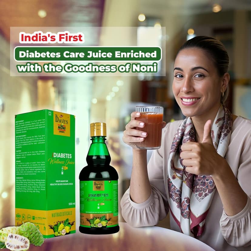 The Dave's Noni 500ML Diabetes Care Juice - Diabetic Care, Sugar-Free Detox Juice To Manage Blood Sugar Level view 2